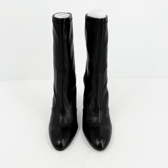 Stuart Weitzman Womens Luxecurve 100 Stretch Bootie Size 7.5 Black Leather NIB - Picture 5 of 12